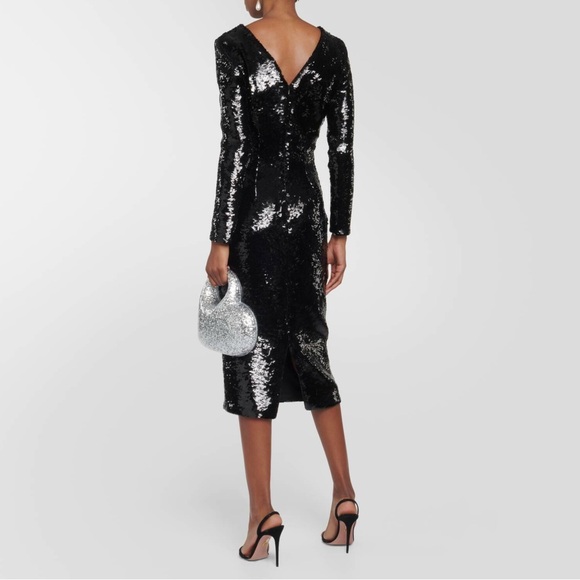 MaxMara Arlem Dress in Black Sequins - Picture 4 of 12